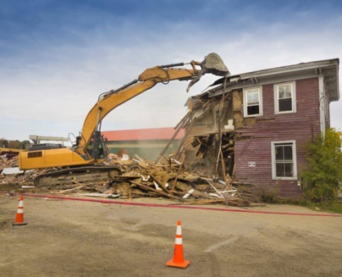 Coût de démolition d'une maison au m²