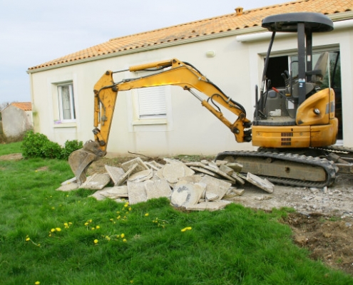 Coût de démolition d'une terrasse en béton